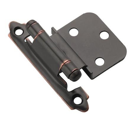 Hd Amerock Decorative 0.38 in. Inset Self Closing Cabinet Door Hinge- Oil Rubbed Bronze A07128 ORB